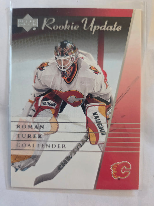 Roman Turek Upper Deck Rookie Update #18 [Calgary Flames]