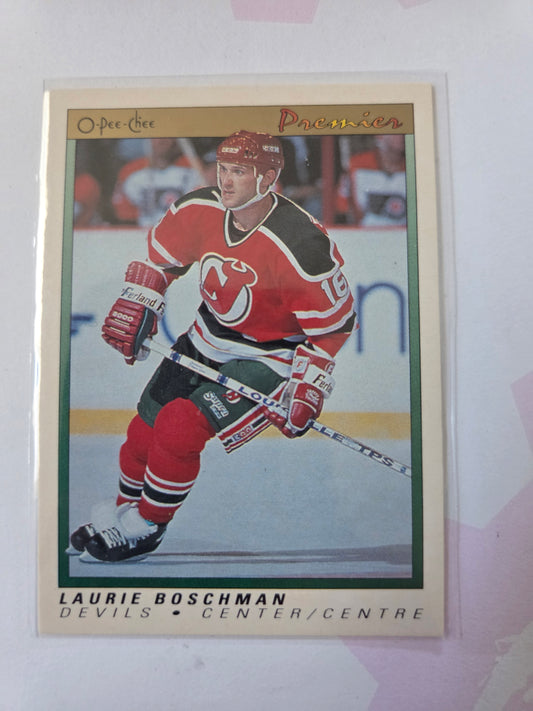 Laurie Boschman O-Pee-Chee Premium #8 [New Jersey Devils]