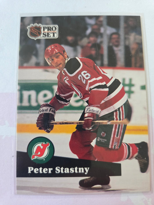 Peter Stastny French NHL Pro Set #143 [New Jersey Devils]