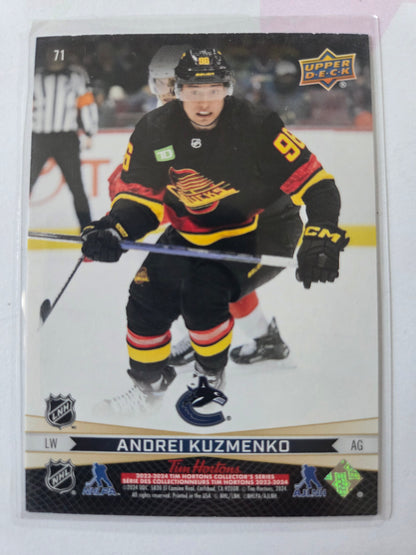 Elias Pettersson/Andrei Kuzmenko Tim Hortons Upper Deck #71 [Vancouver Canucks]