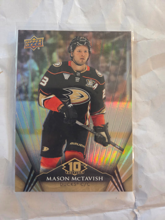 Mason McTavish Upper Deck 10th Edition #19 [Anaheim Ducks]
