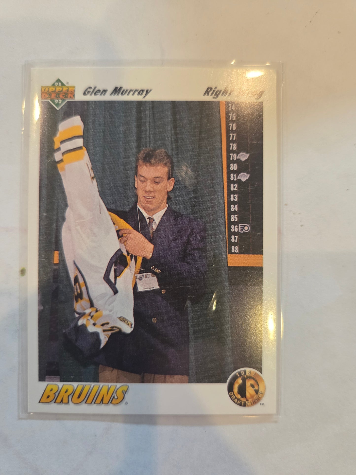 Glen Murray 91/92 Upper Deck Draft Choice #69 [Boston Bruins]