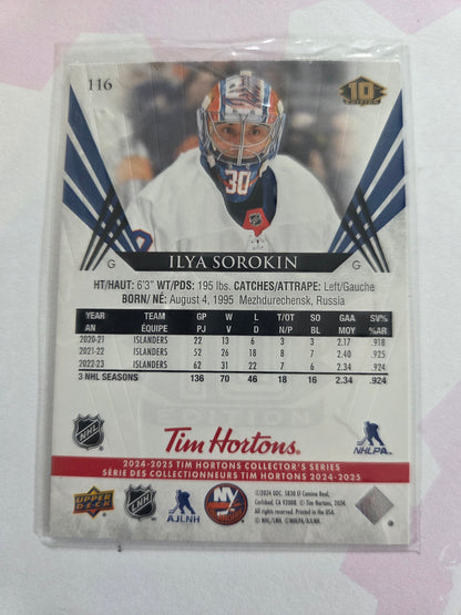 Ilya Sorokin Upper Deck 10th Edition #116 [New York Islanders]