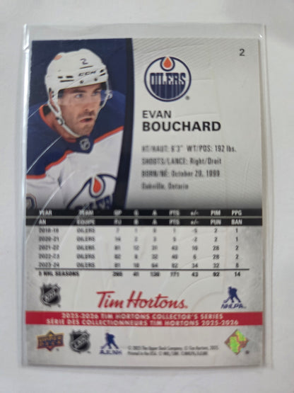 Evan Bouchard Upper Deck Tim Hortons #2 [Edmonton Oilers]