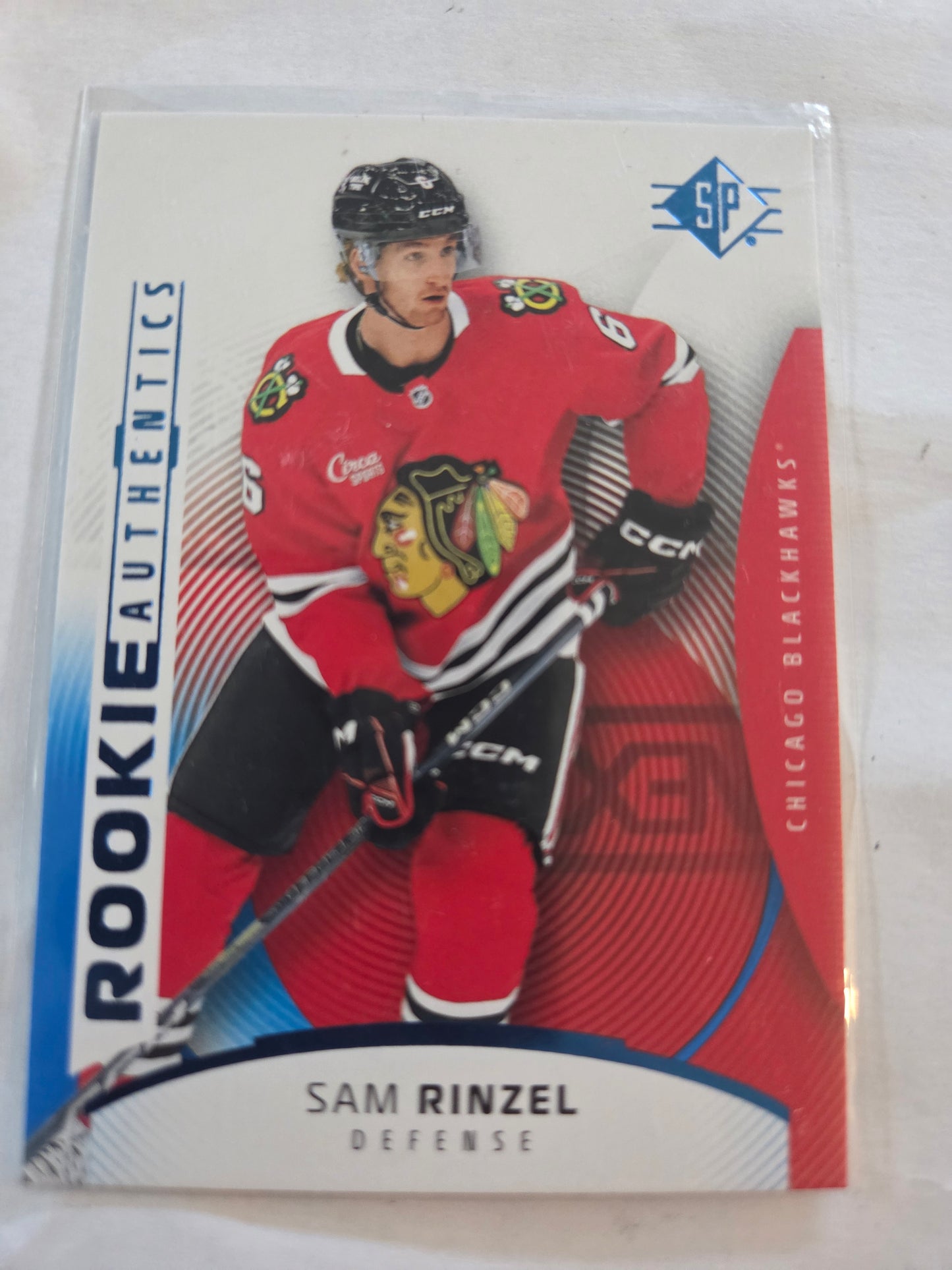Sam Rinzel Blue SP Hockey #131 [Chicago Blackhawks]