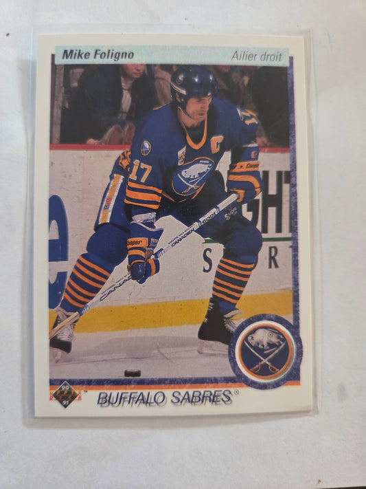 Mike Foligno 90/91 Upper Deck #378 [Buffalo Sabres]
