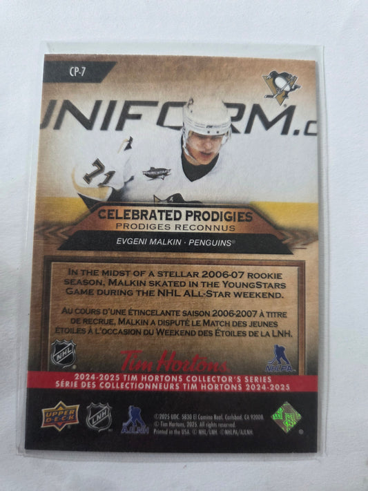 Evgeni Malkin Upper Deck Celebrated Prodigies [Pittsburgh Penguins]