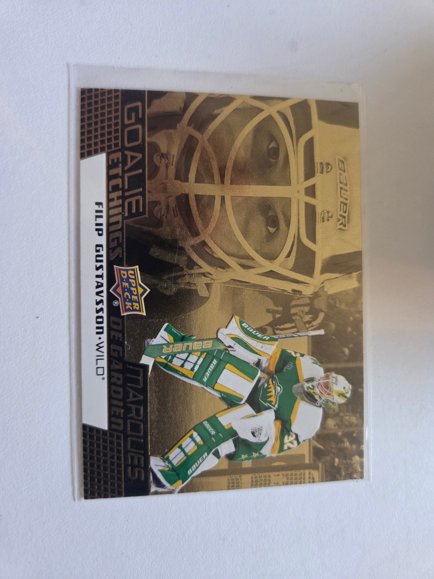 Filip Gustavsson Upper Deck Goalie Etchings [Minnesota Wild]