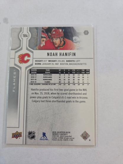Noah Hanifin Upper Deck Series 1 #184 [Calgary Flames]