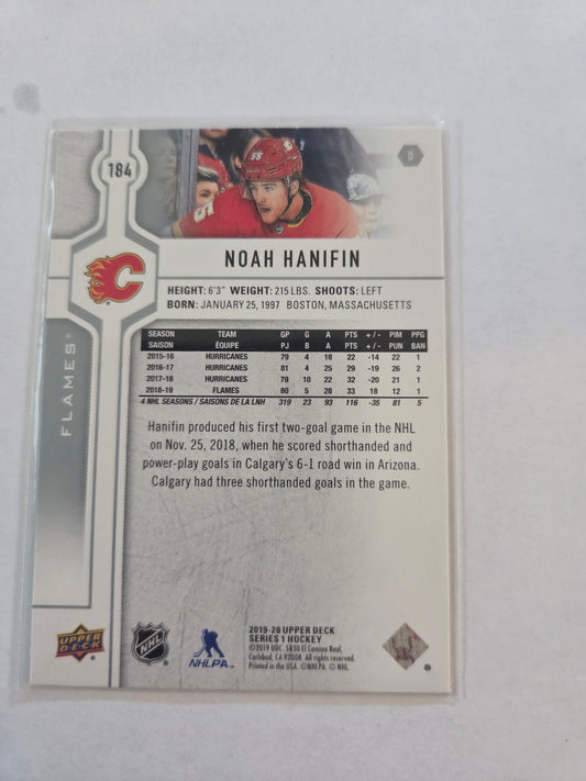 Noah Hanifin Upper Deck Series 1 #184 [Calgary Flames]