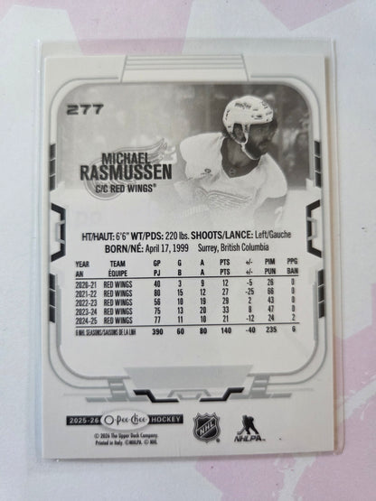 Michael Rasmussen O-Pee-Chee Hockey #277 [Detroit Red Wings]