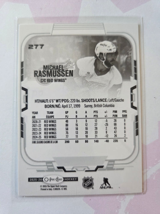Michael Rasmussen O-Pee-Chee Hockey #277 [Detroit Red Wings]
