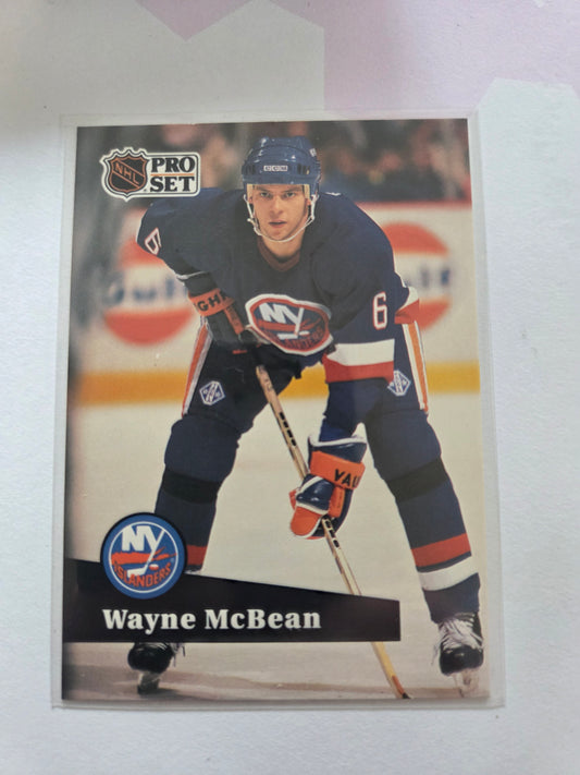 Wayne McBean French NHL Pro Set #144 [New York Islanders]