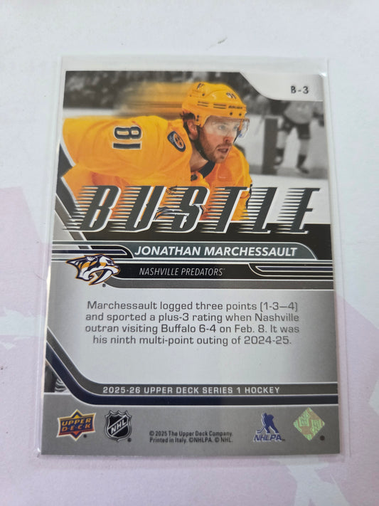 Jonathan Marchessault Upper Deck Series 1 Bustle [Nashville Predators]