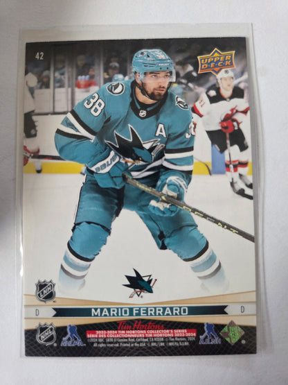 Logan Couture/Mario Ferraro Upper Deck Tim Hortons #42 [San Jose Sharks]