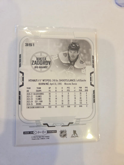 Nikita Zadorov O-Pee-Chee Hockey #351 [Boston Bruins]