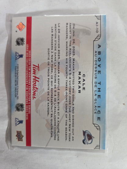 Cale Makar Upper Deck Above the Ice [Colorado Avalanche]