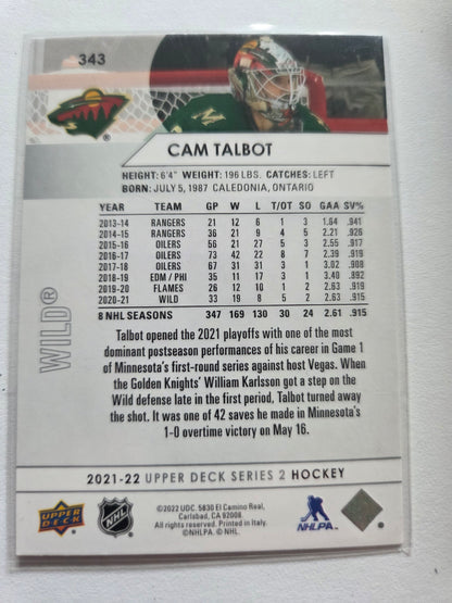 Cam Talbot Upper Deck Series 2 #343 [Minnesota Wild]