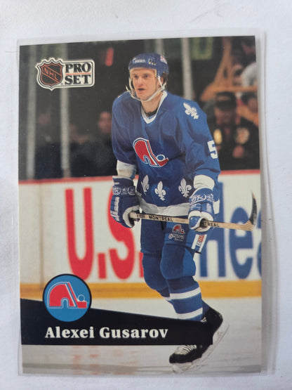 Alexei Gusarov French NHL Pro Set #207 [Quebec Nordiques]