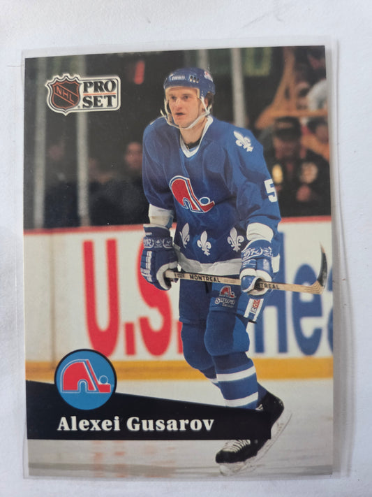 Alexei Gusarov French NHL Pro Set #207 [Quebec Nordiques]