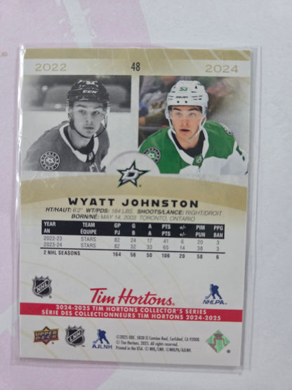 Wyatt Johnston Upper Deck Tim Hortons #48 [Dallas Stars]