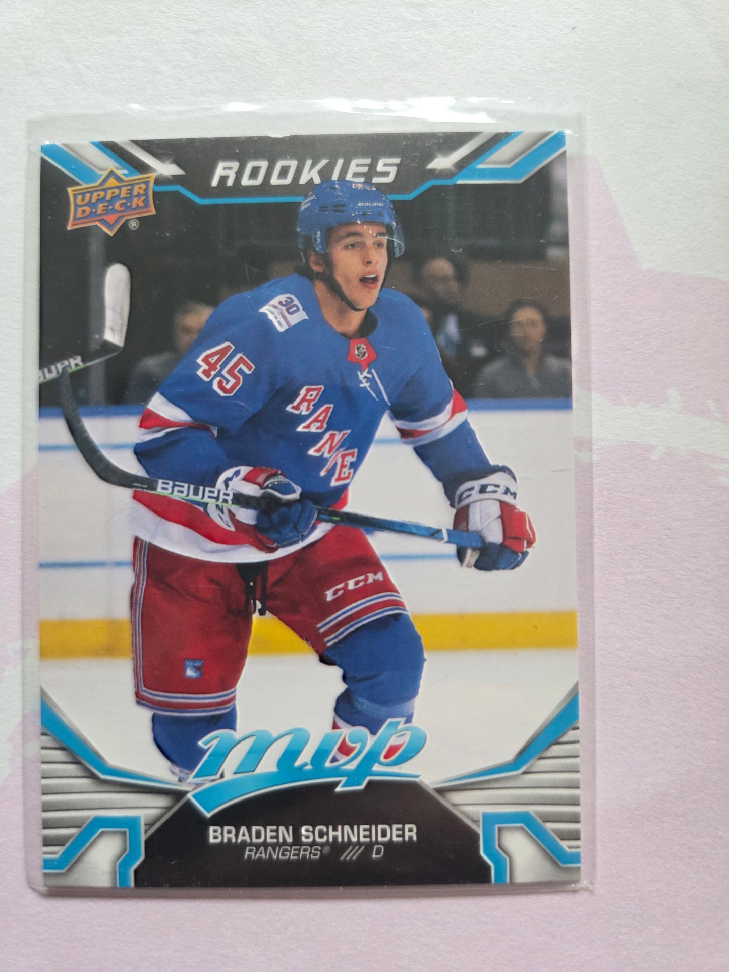 Braden Schneider Upper Deck Blue MVP #232 [New York Rangers]