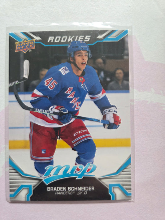 Braden Schneider Upper Deck Blue MVP #232 [New York Rangers]