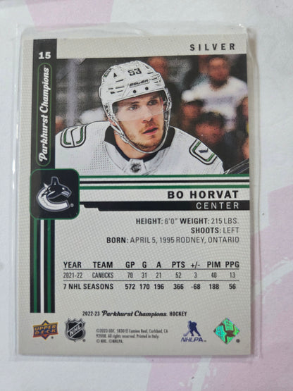 Bo Horvat Parkhurst Champions Silver Veteran #15 [Vancouver Canucks]