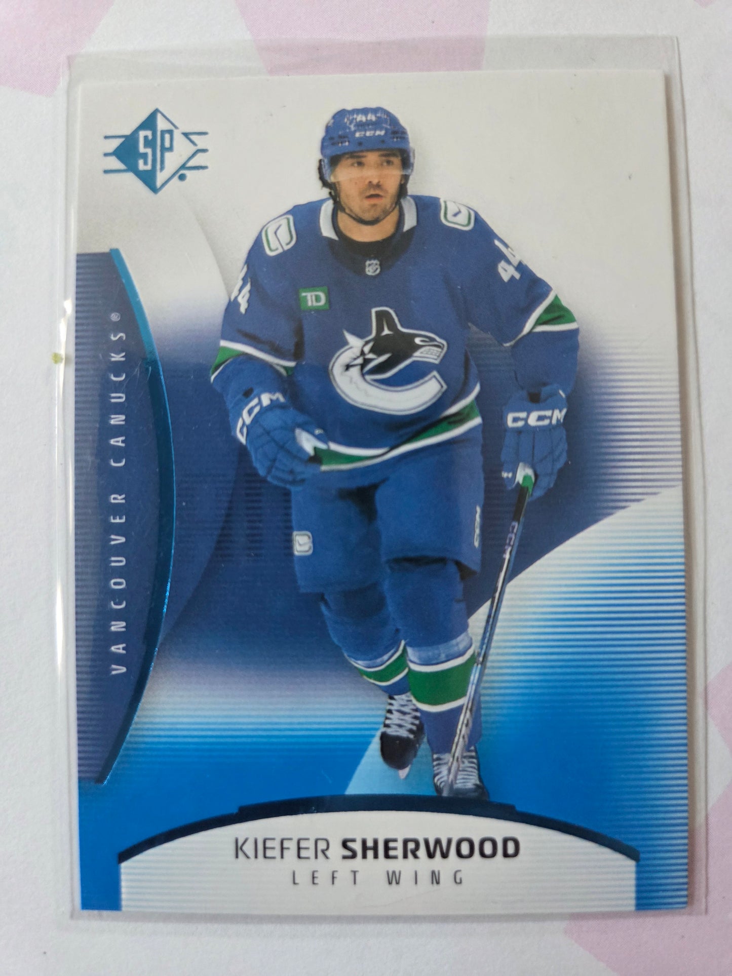Kiefer Sherwood Blue SP Hockey #81 [Vancouver Canucks]