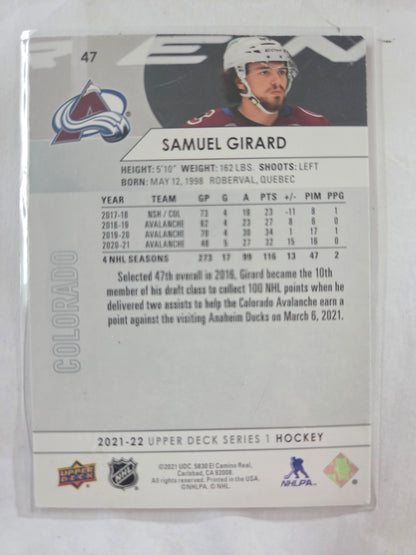 Samuel Girard Upper Deck Series 1 Hockey #47 [Colorado Avalanche]