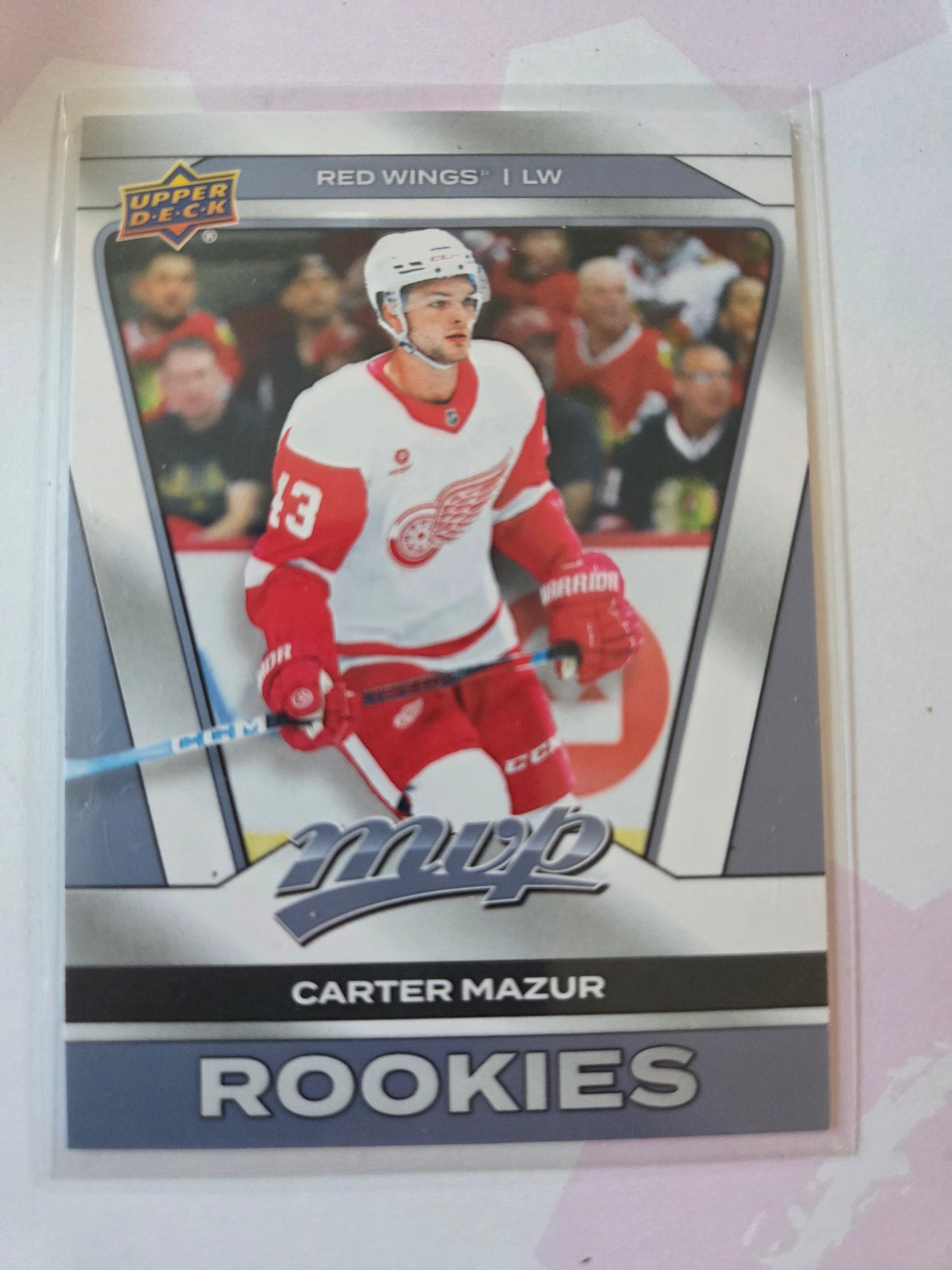 Carter Mazur Upper Deck MVP Hockey Rookies #242 [Detroit Red Wings]