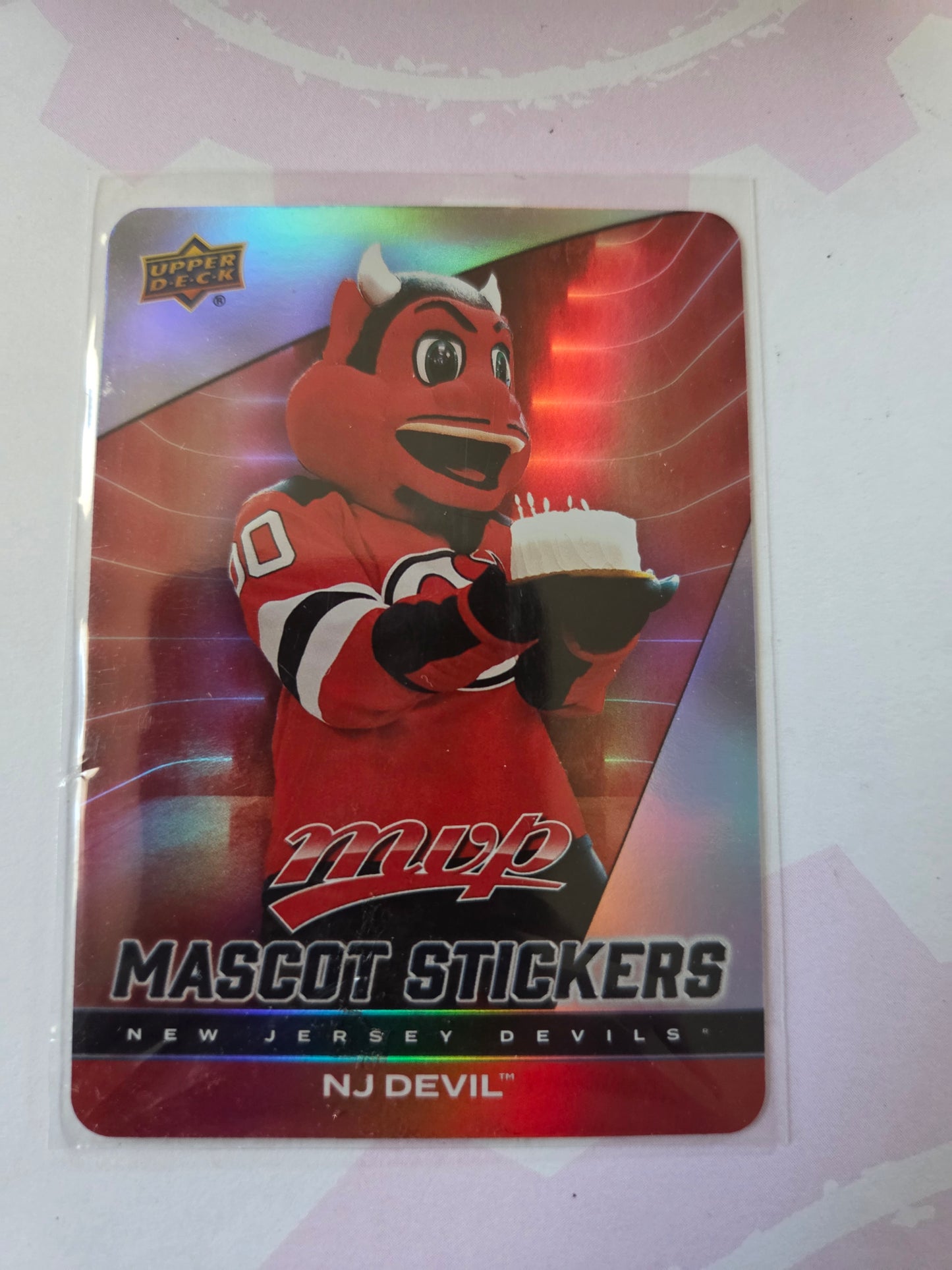 NJ Devil Upper Deck MVP Hockey Mascot Stickers [New Jersey Devils]