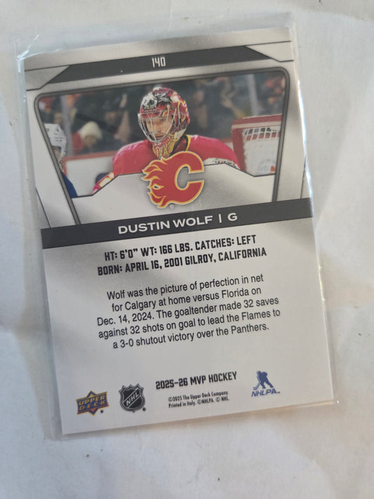 Dustin Wolf Upper Deck MVP Hockey #140 [Calgary Flames]