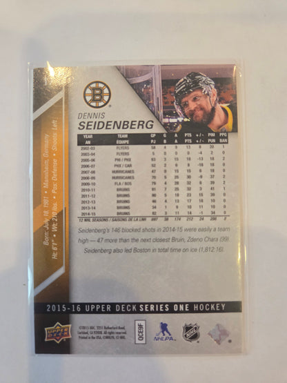 Dennis Seidenberg Upper Deck Series One #17 [Boston Bruins]