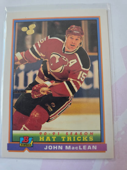 John MacLean Bowman 90-91 Season Hat Trick #272 [New Jersey Devils]