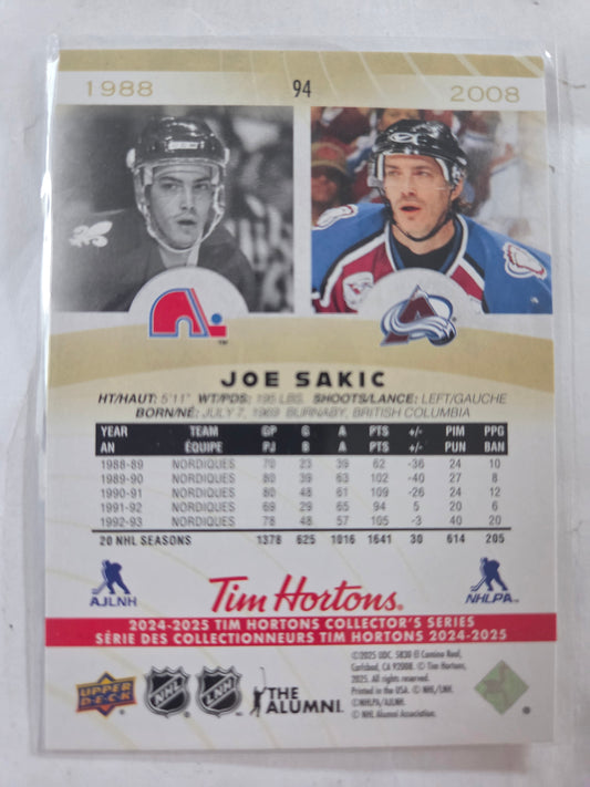 Joe Sakic Upper Deck Tim Hortons #94 [Colorado Avalanche]