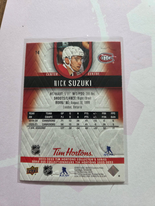 Nick Suzuki Upper Deck Tim Hortons #14 [Montreal Canadians]