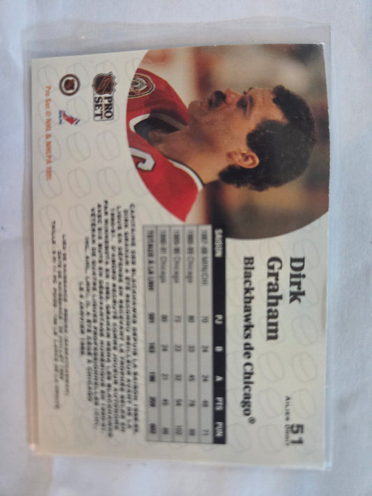 Dirk Graham French NHL Pro Set #51 [Chicago Blackhawks]
