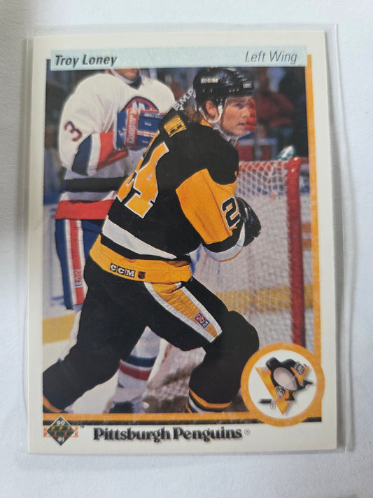 Troy Loney 90/91 Upper Deck #367 [Pittsburgh Penguins]