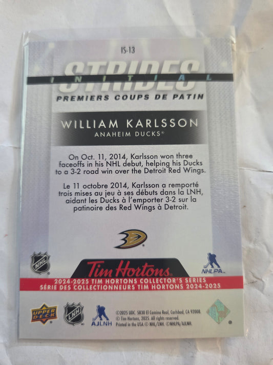 William Karlsson Upper Deck Initail Strides [Anaheim Ducks]