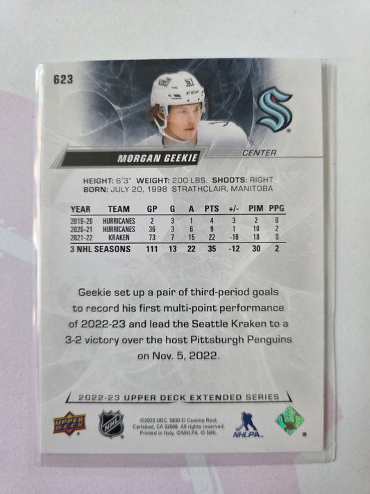Morgan Geekie Upper Deck Extended Series #623 [Seattle Kraken]
