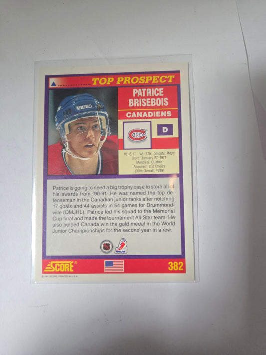 Patrice Brisebois 91 Score Top Prospect #382 [Montreal Canadians]