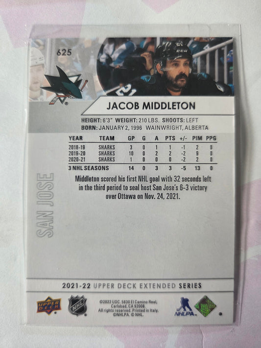 Jacob Middleton Upper Deck Extended Series #625