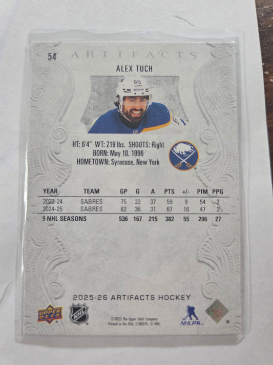 Alex Tuch Upper Deck Artifacts Hockey #54 [Buffalo Sabres]