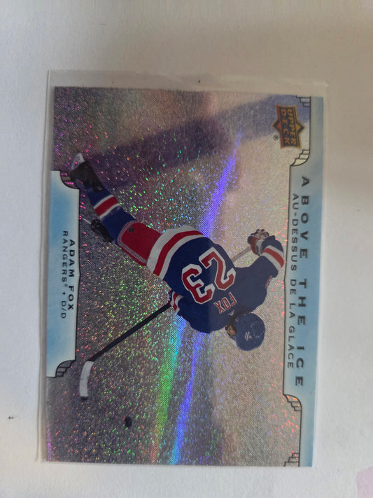 Adam Fox Upper Deck Above the Ice [New York Rangers]