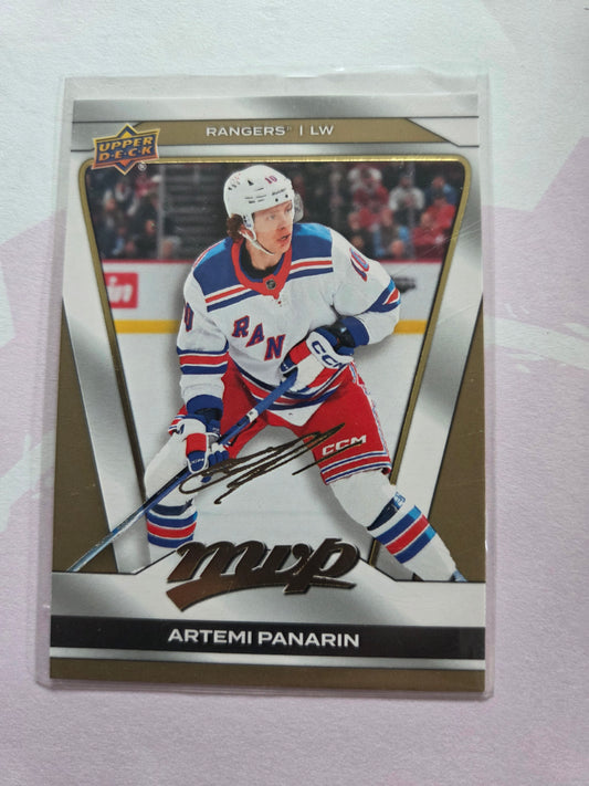 Artemi Panarin Upper Deck MVP Hockey Signed Gold Script #46 [New York Rangers]