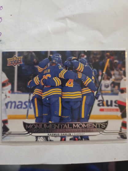 Rasmus Dahlin Upper Deck Moments [Buffalo Sabres]