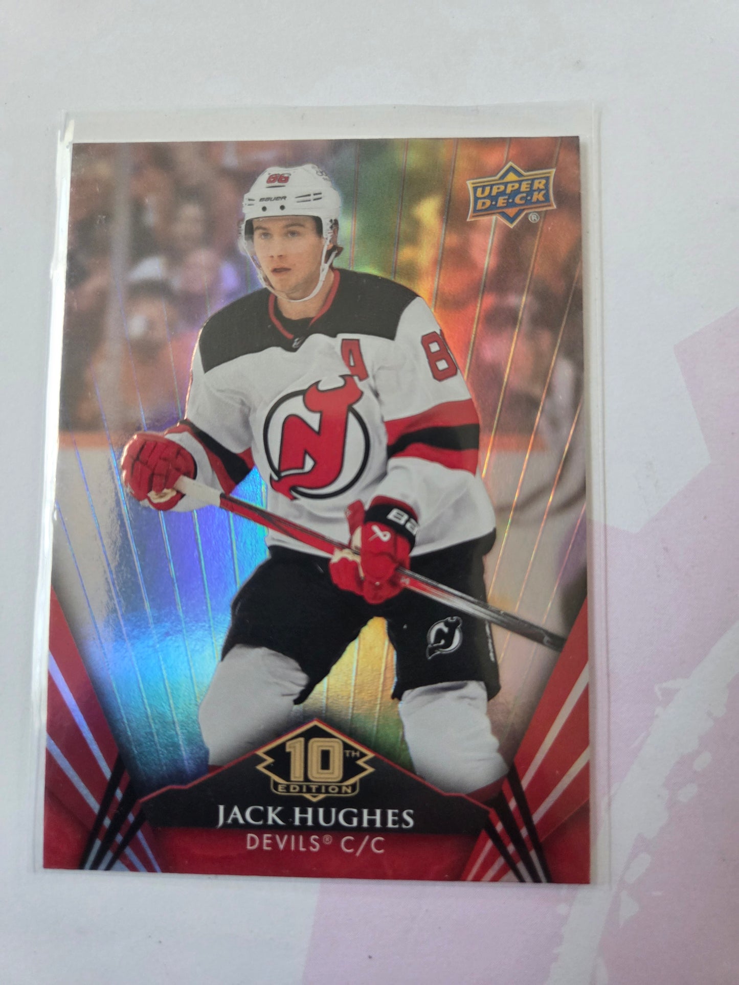 Jack Hughes Upper Deck 10th Edition #3 [New Jersey Devils]