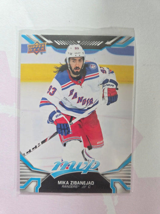 Mika Zibanejad Upper Deck Blue MVP Hockey #185 [New York Rangers]