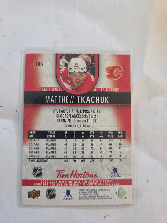 Matthew Tkachuk Tim Hortons Upper Deck #105 [Calgary Flames]